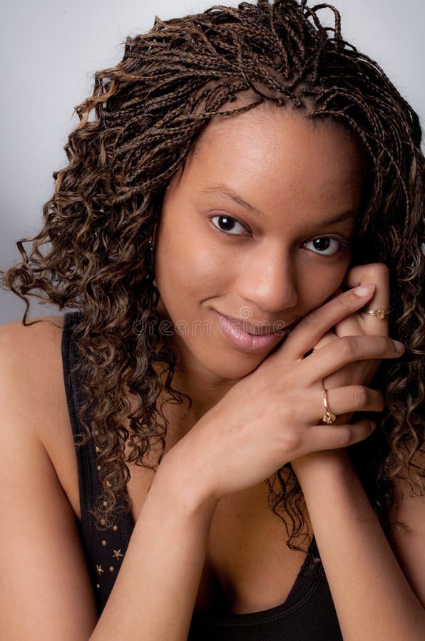 Portrait of Lovely Young African-American Woman