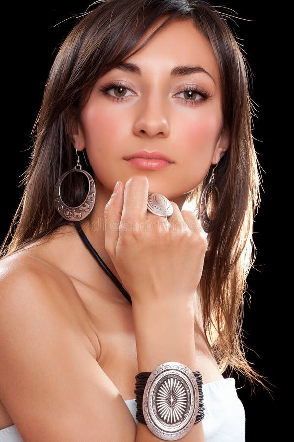 Portrait of a Lovely Young Brunette Stock Ph pic Portrait of a Lovely Young Brunette Stock Ph image