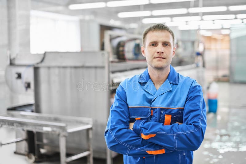Portrait of a Male Laundry Worker Stock Photo Image of industrial