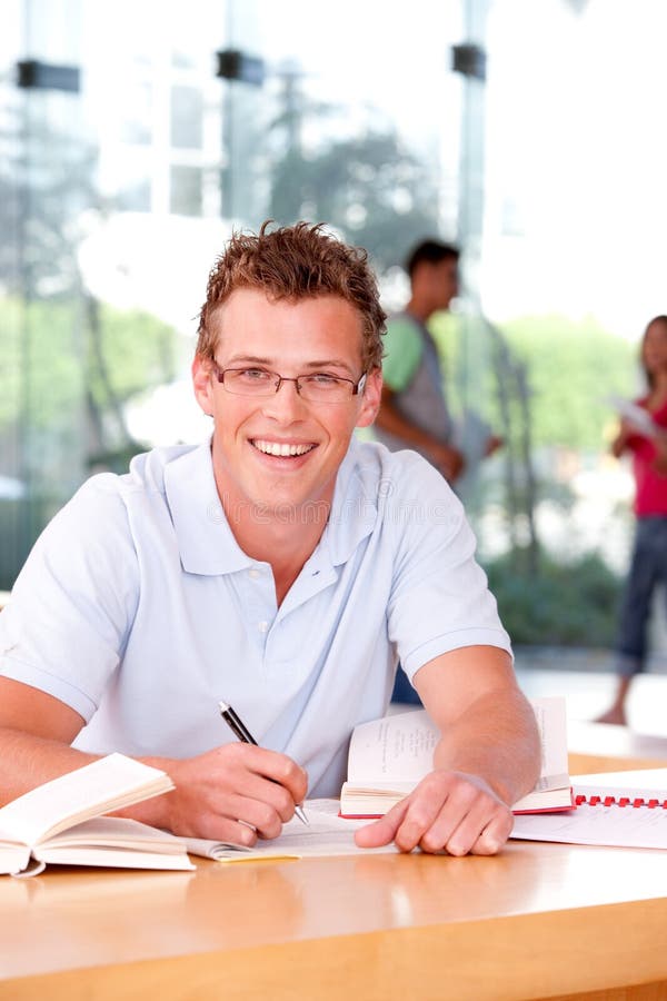 Portrait of male student