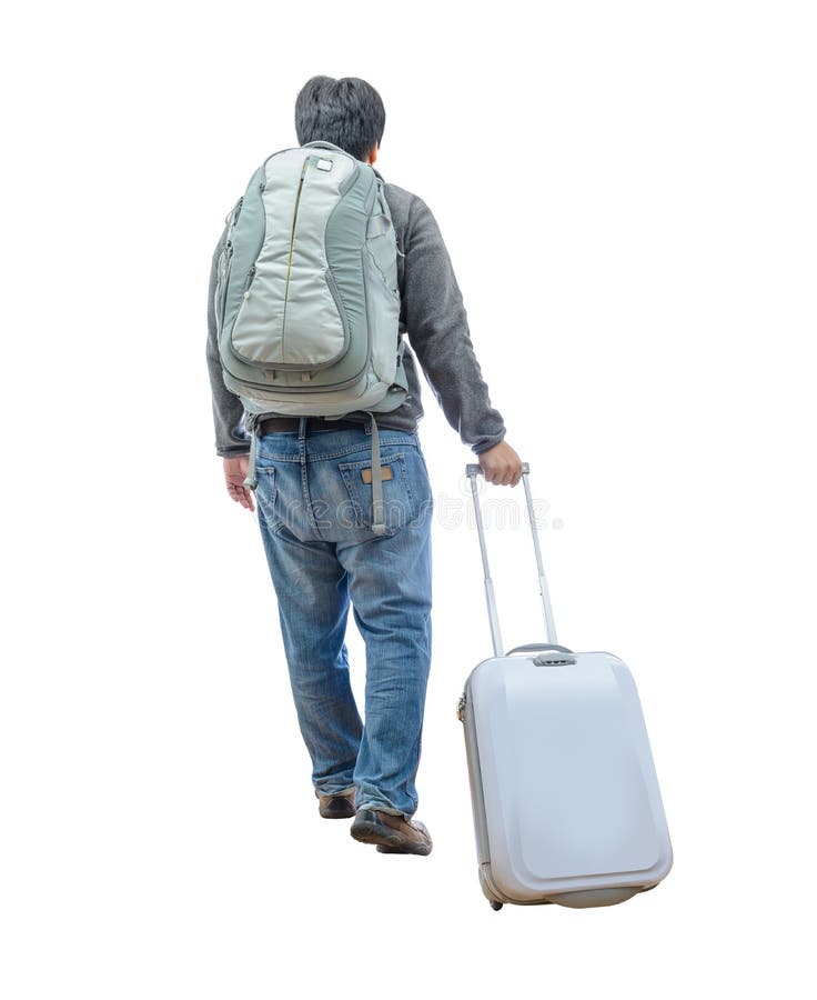 man with travel bag
