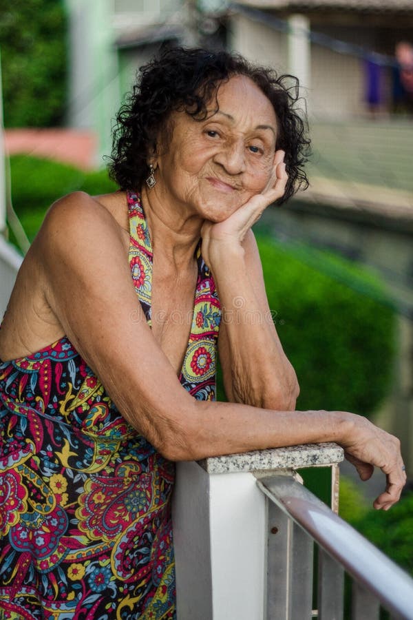 Portrait Mature Brazilian Woman Stock Image Image Of Brasil