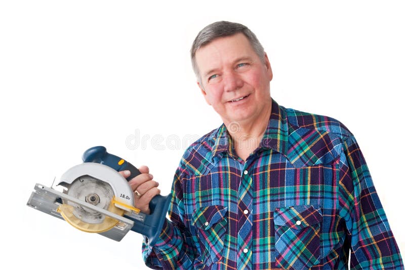 Portrait of Mature Handyman stock images Portrait of Mature Handyman stock images