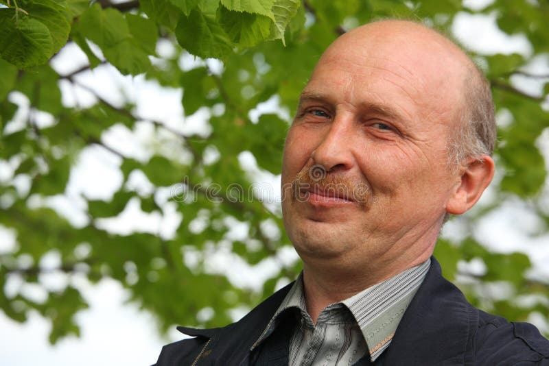 Portrait of mature man outdoor royalty free stock image Portrait of mature man outdoor royalty free stock image