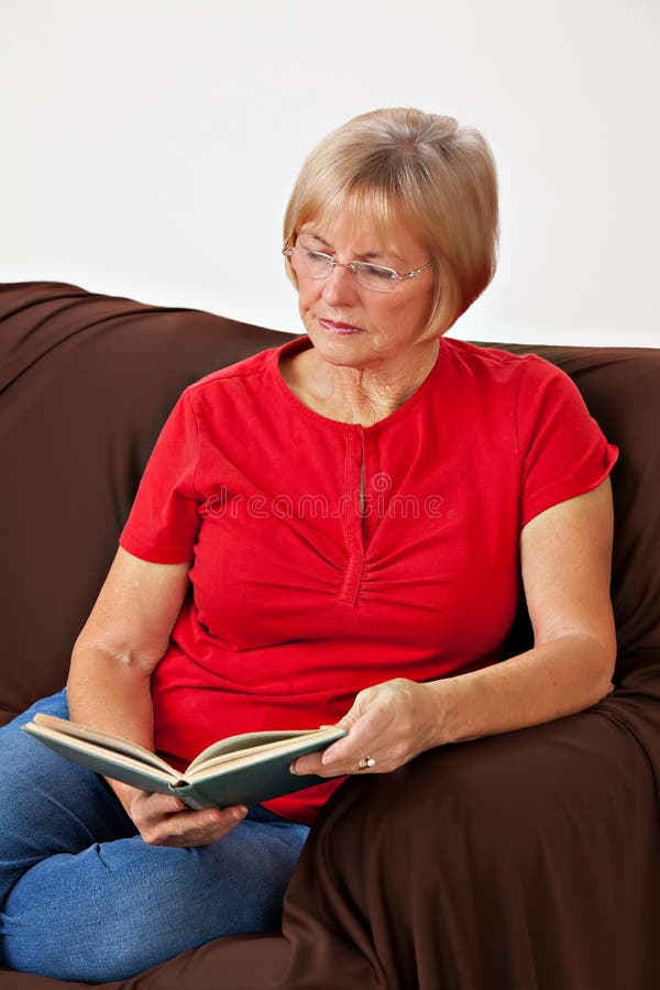 Portrait of mature woman stock image