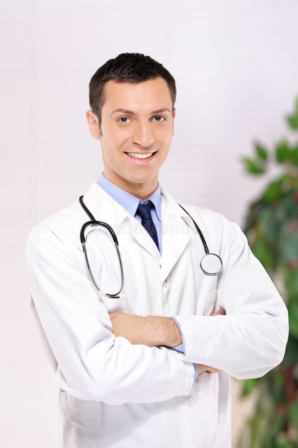 Portrait of a Medical Doctor Posing in the Office Stock Image - Image ...