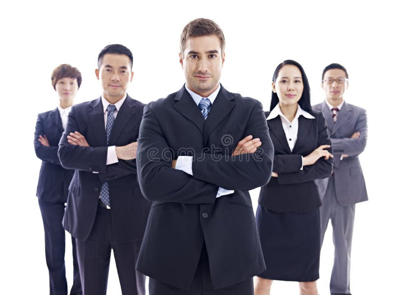 Portrait of multinational business team stock image Portrait of multinational business team stock image