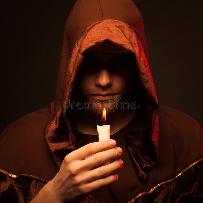 Preaching monk in church stock photo. Image of costume - 19721194