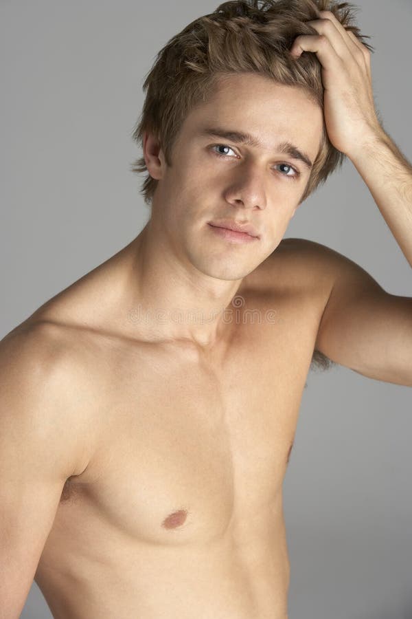 Portrait of Naked Young Man Stock Photo - Image of hunky, handsome: 12406912