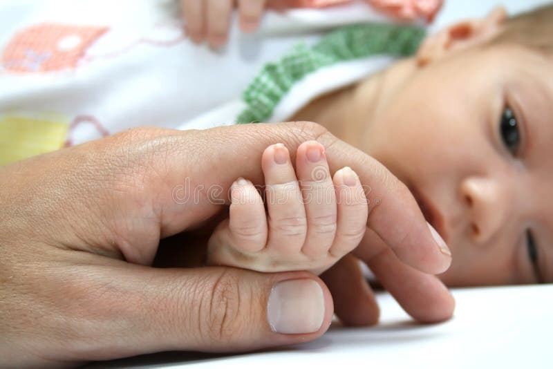 Portrait of the newborn girl