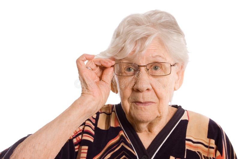 Portrait of the old woman royalty free stock images