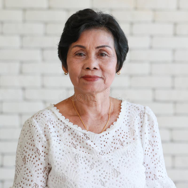 Older asian woman