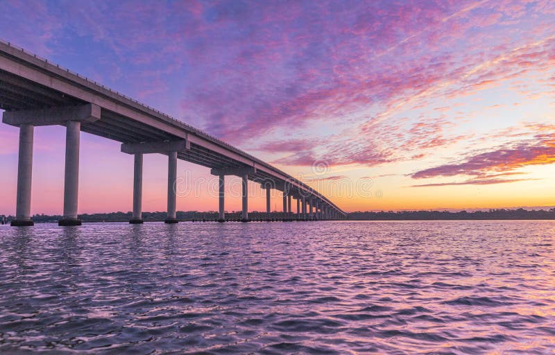 Maybank Hwy Bridge. St. John`s Island, South Carolina