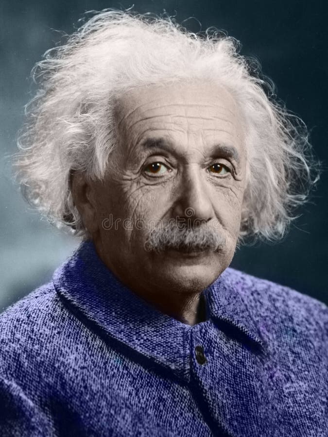 Photograph in color of the German physicist of Jewish origin, later nationalized as Swiss, Austrian and American. He is considered the most important, well-known and popular scientist of the 20th century. Photograph in color of the German physicist of Jewish origin, later nationalized as Swiss, Austrian and American. He is considered the most important, well-known and popular scientist of the 20th century.