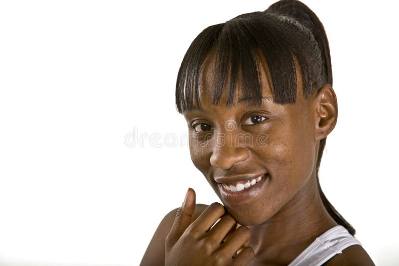 Portrait of Pretty African-American Woman royalty free stock photos