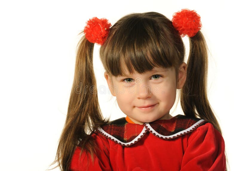 Portrait of the pretty little girl royalty free stock images Portrait of the pretty little girl royalty free stock images