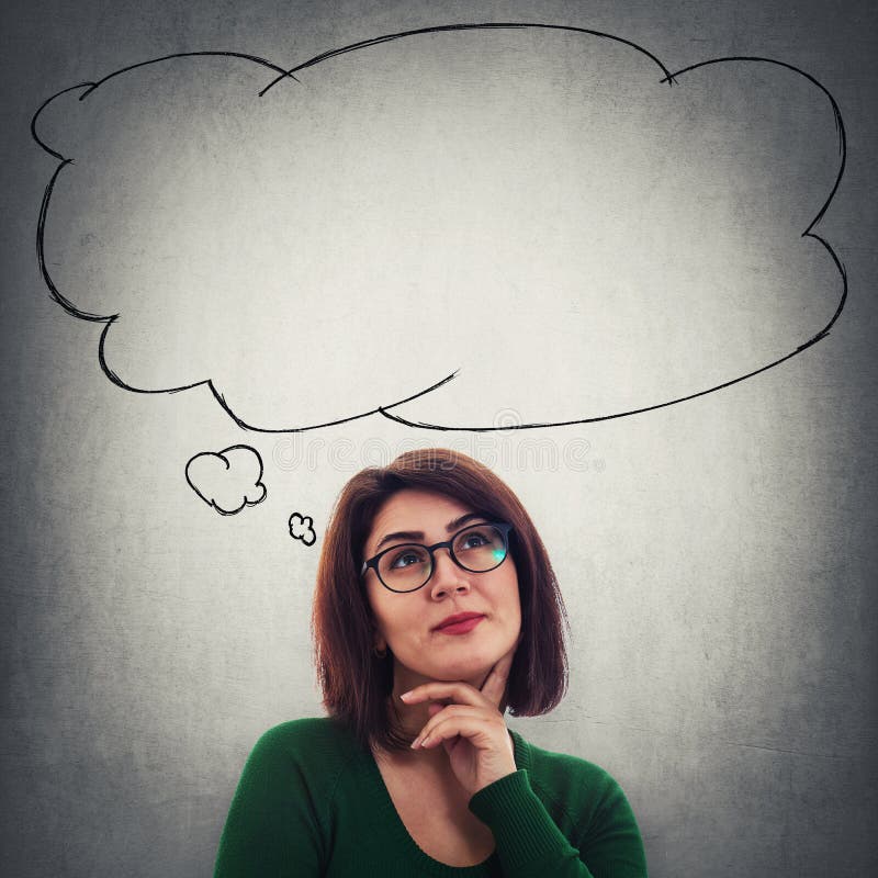 Woman thinking stock photo Woman thinking stock photo