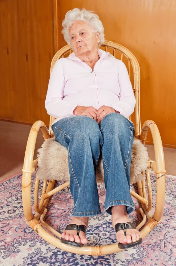 Portrait of Sad Senior Woman