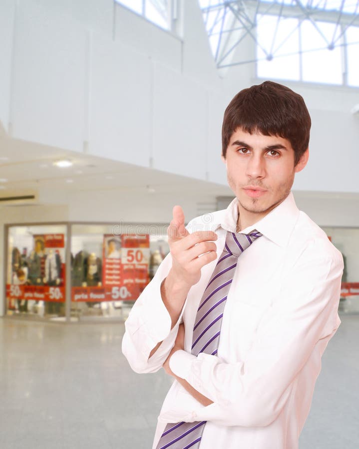 Portrait of a salesman stock image. Image of people, fashion 13619007