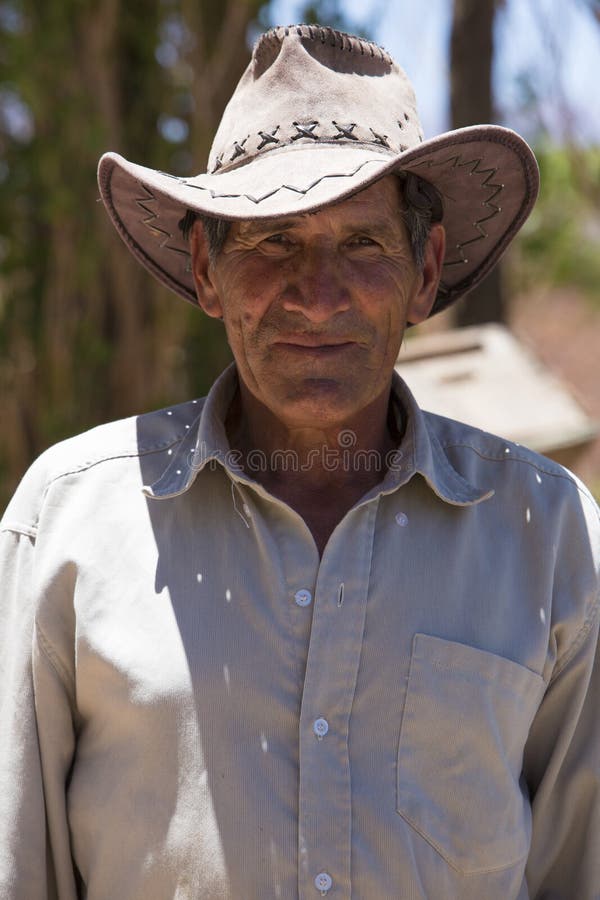Portrait of Senior with Hat in Argentina Stock Image of ranger, outdoors: 63271669