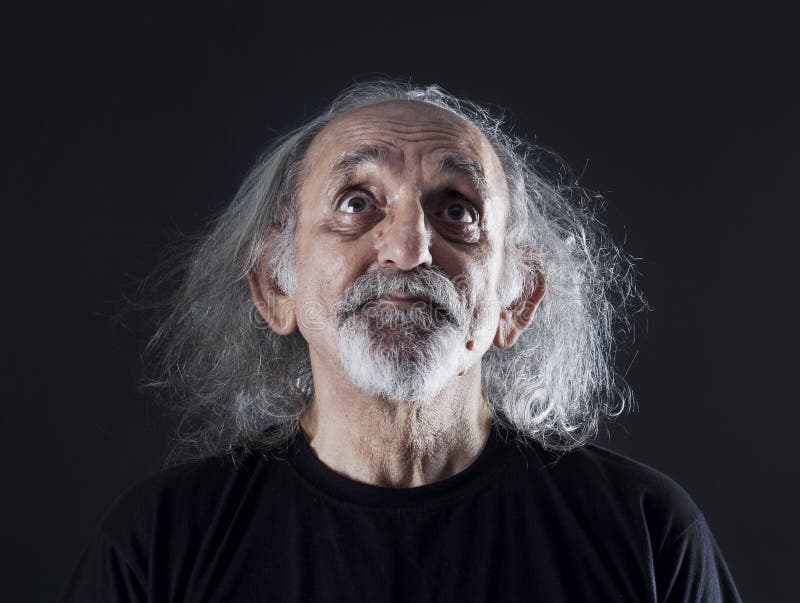 Portrait of senior man stock image