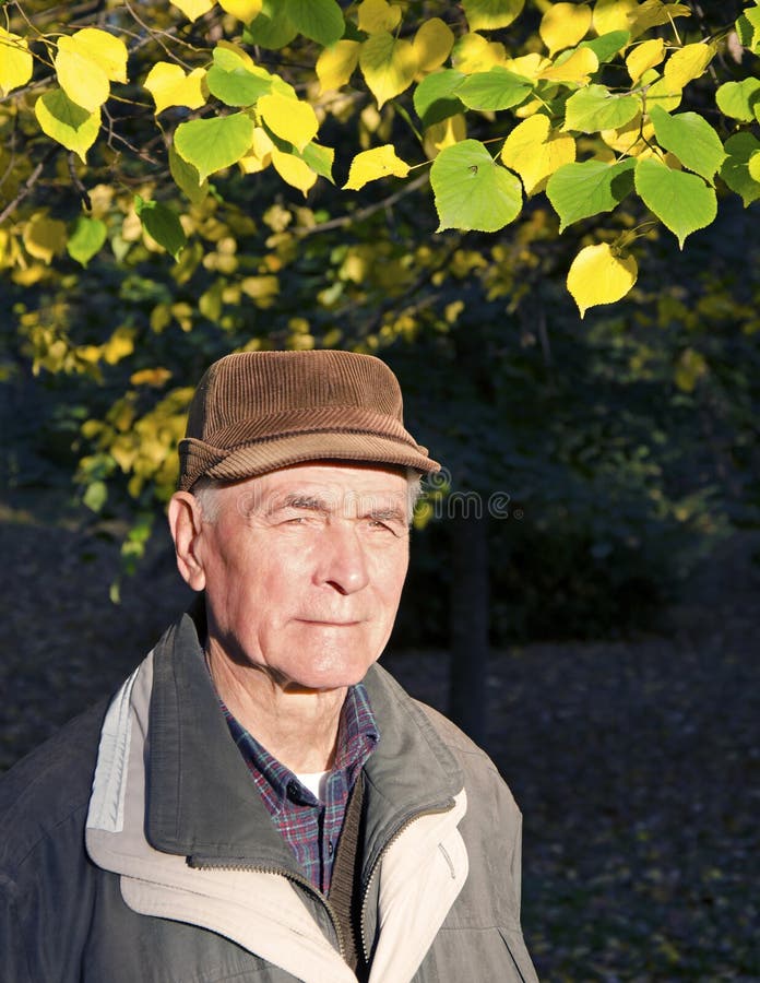 The senior man portrait stock image. Image of season - 35622631