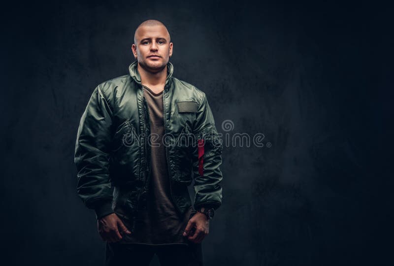 Portrait of a serious brutal male. stock images Portrait of a serious brutal male. stock images