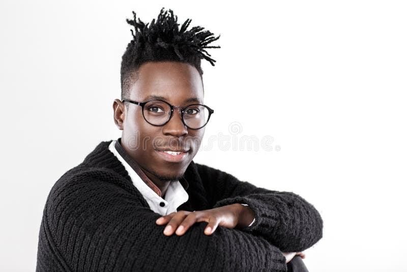 African-American man in glasses