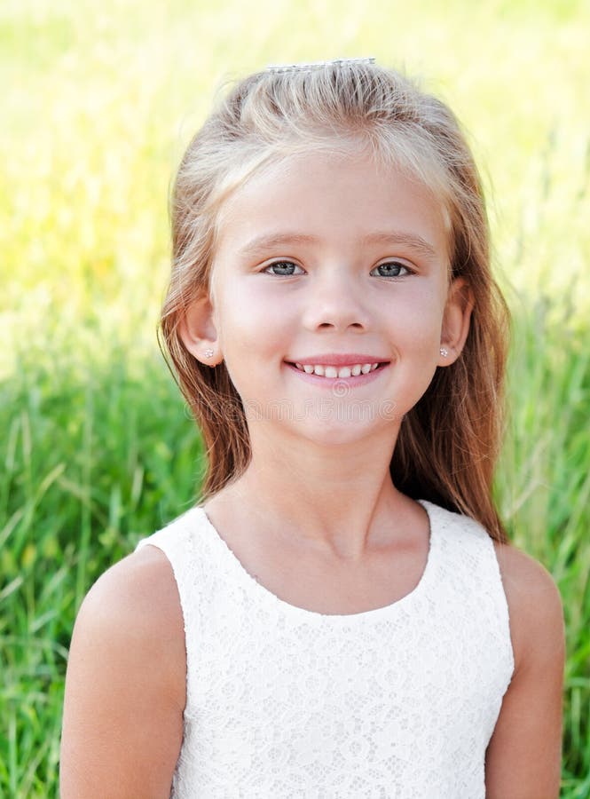 Cute girl funny face stock photo. Image of node, kindergarten - 60723754