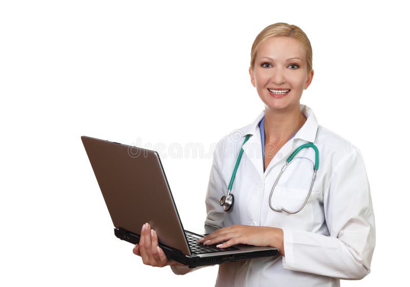 Portrait of smiling female doctor