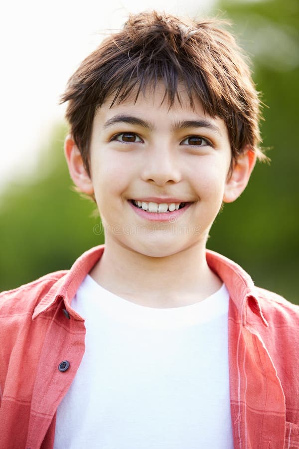 Portrait Of Smiling Hispanic Boy In Countryside royalty free stock photography Portrait Of Smiling Hispanic Boy In Countryside royalty free stock photography