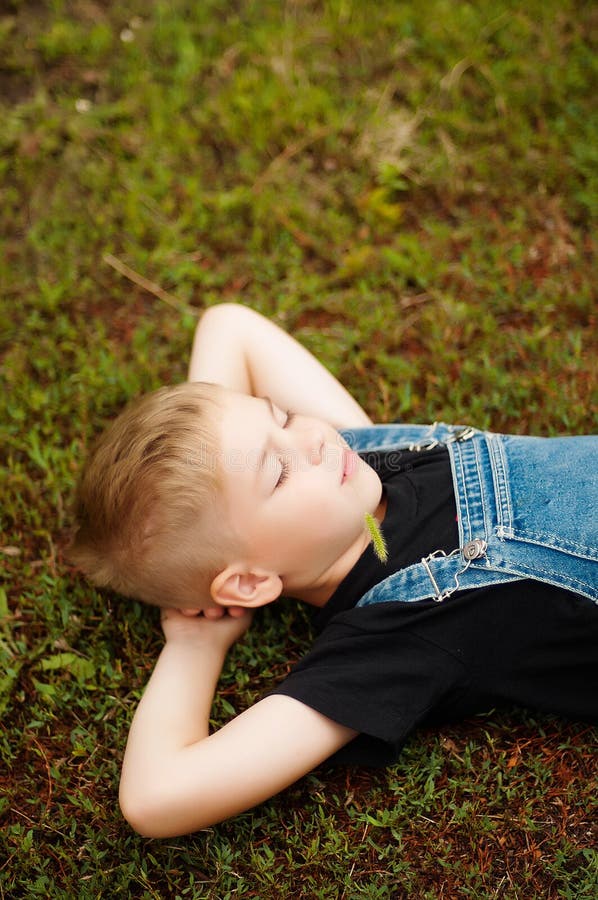 Portrait Of Smiling Seven Year Old Boy Seven Year Old Boy With Stock