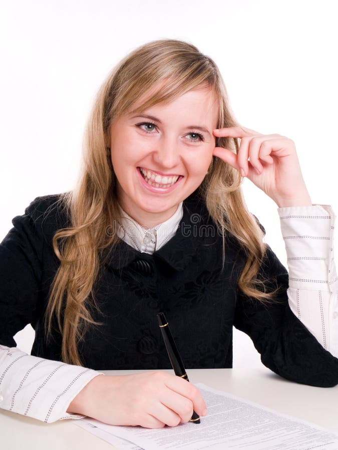 Portrait of smiling student