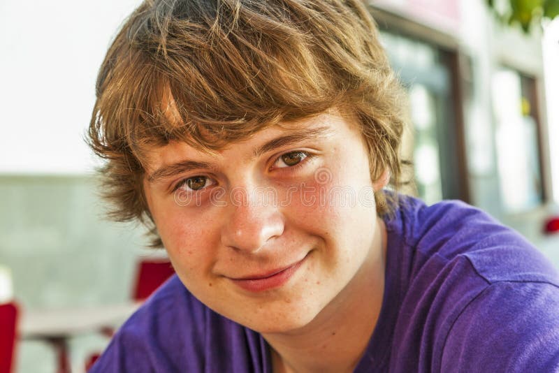 Portrait of a smiling teen boy