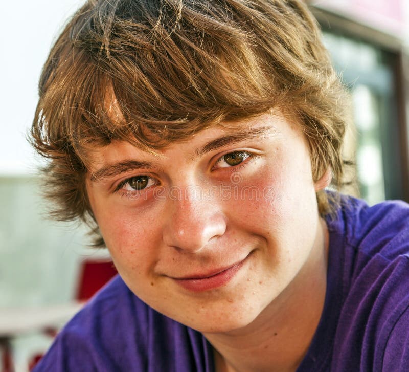 Portrait of a smiling teen boy