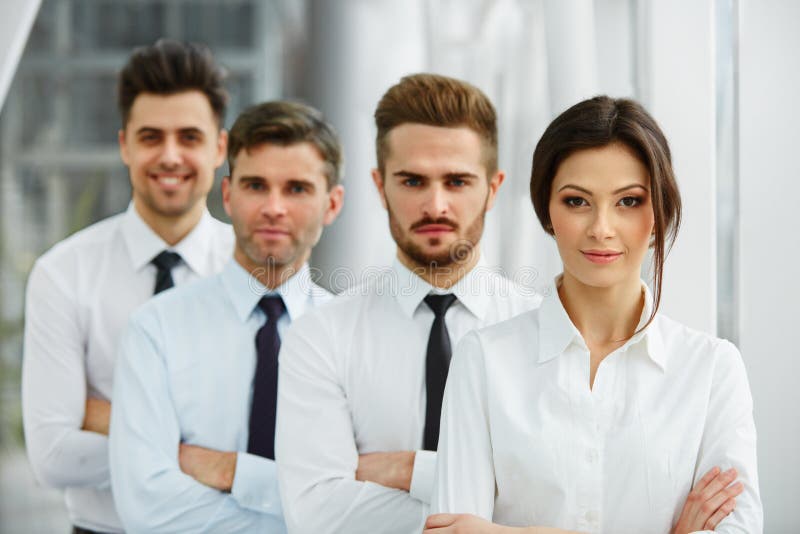 Portrait of Successful Business people Team royalty free stock photo