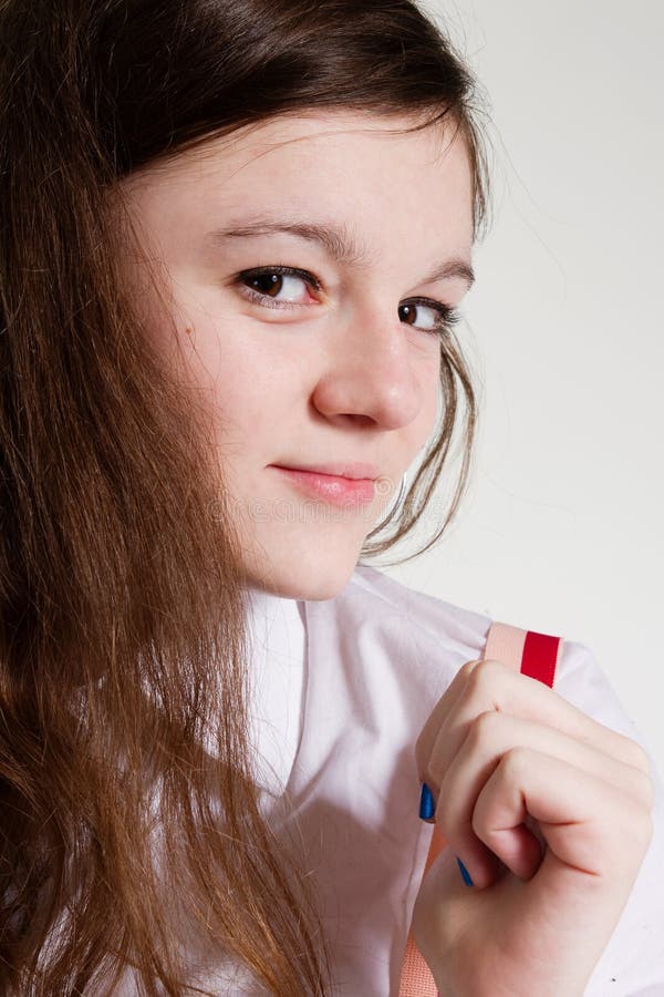 Portrait of teenage girl