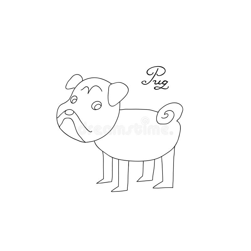 Portrait tiré par la main noir et blanc de bande dessinée de chien de roquet Roquet heureux drôle Chiens, élément orienté de conc illustration libre de droits Portrait tiré par la main noir et blanc de bande dessinée de chien de roquet Roquet heureux drôle Chiens, élément orienté de conc illustration libre de droits