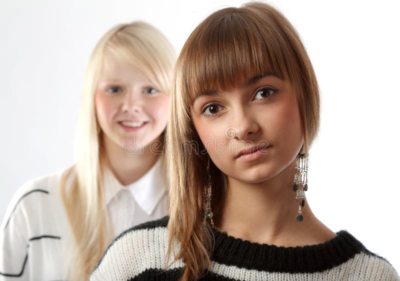 Portrait two girls