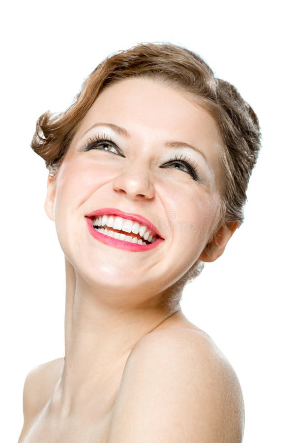 Portrait of very happy young girl