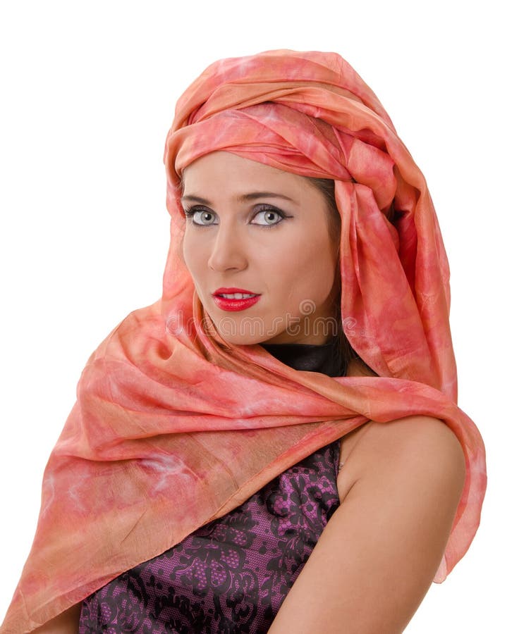 Portrait of woman in a turban