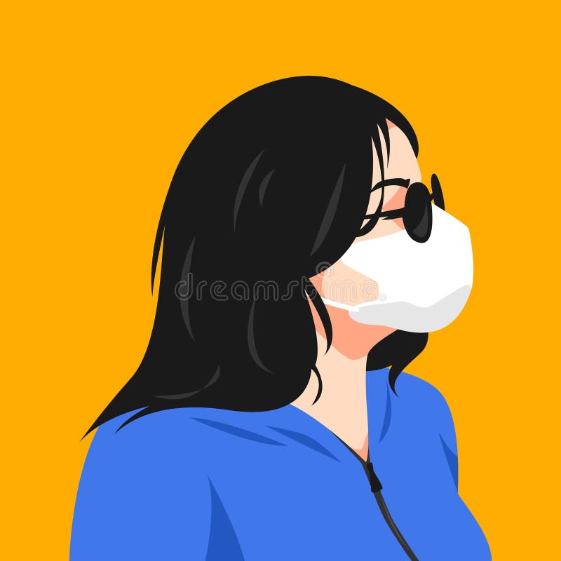 Side View of Woman in Glasses. Beautiful Illustration Picture Stock  Illustration - Illustration of quality, creative: 278502817