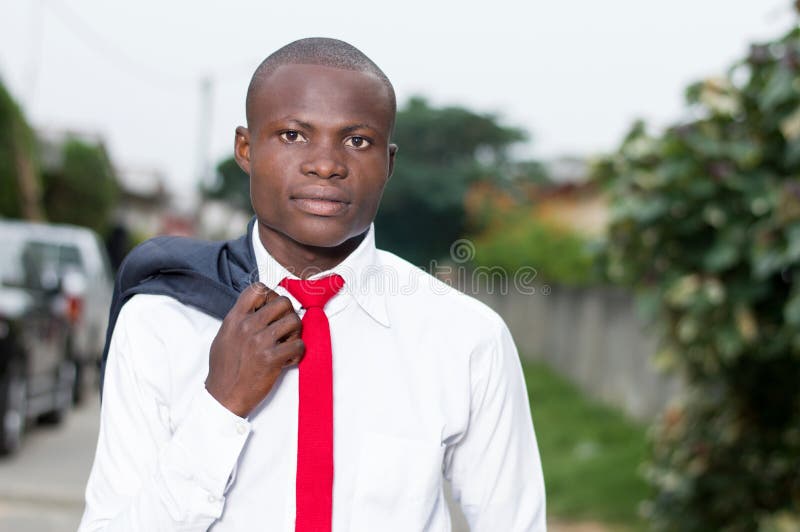 Portrait of young African businessman stock photography Portrait of young African businessman stock photography