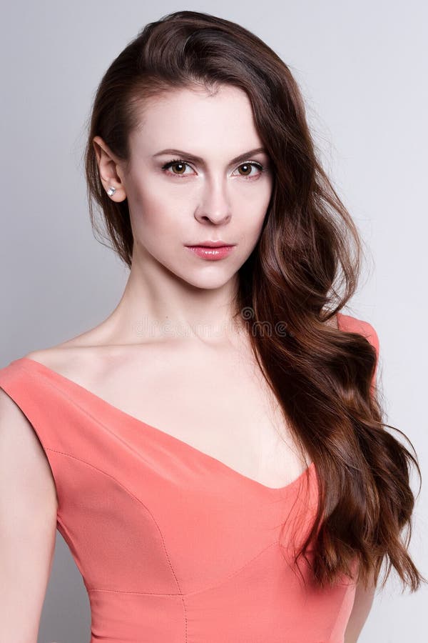 Portrait of a young attractive woman with gorgeous hair stock photography Portrait of a young attractive woman with gorgeous hair stock photography