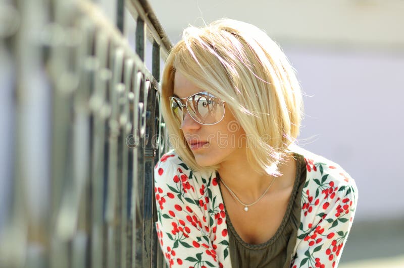 Portrait of beautiful European young woman. Charming elegant european woman stock images, royalty-free photos and pictures