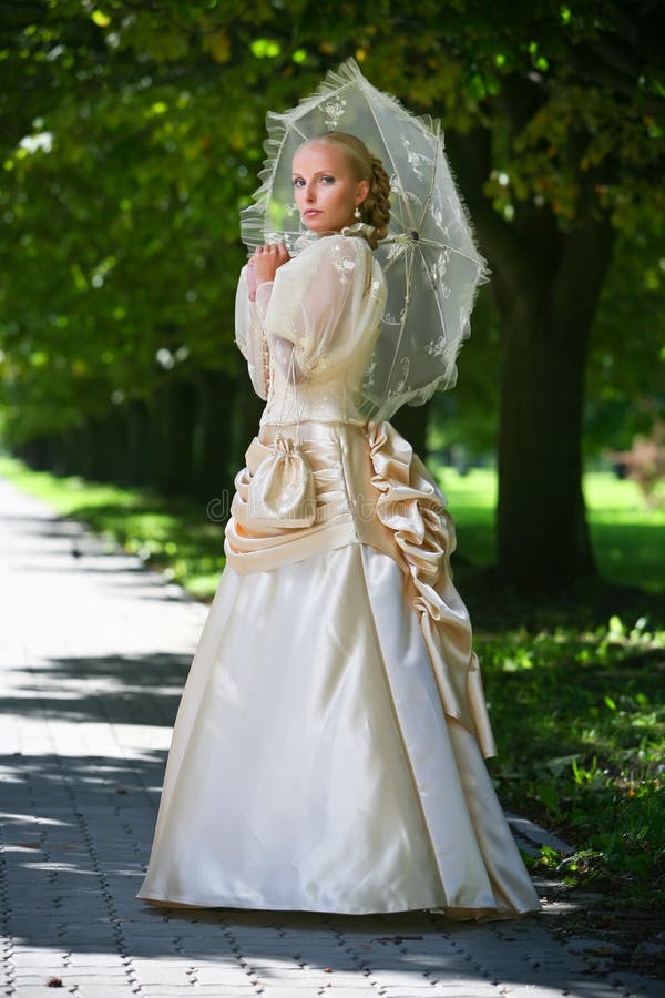 Portrait of young beautiful bride