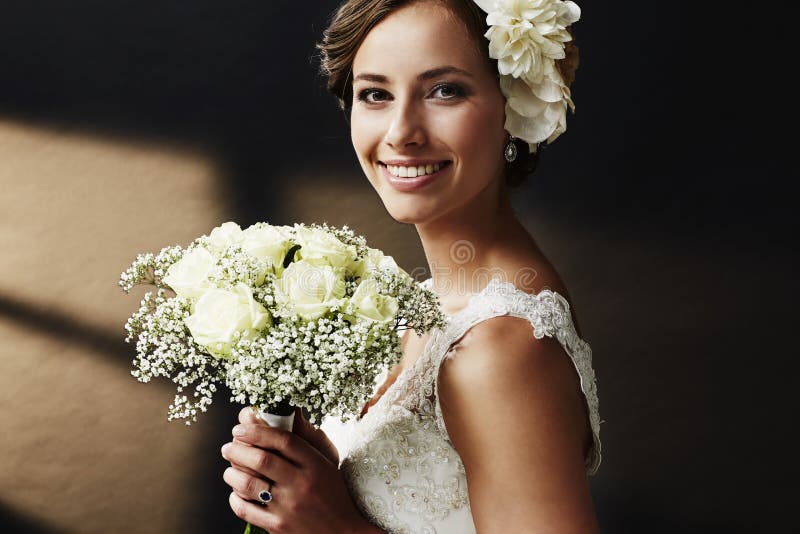 Portrait of a young bride