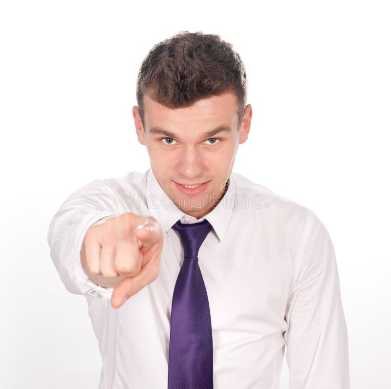 Man Pointing At You stock photo. Image of threatening - 11848628