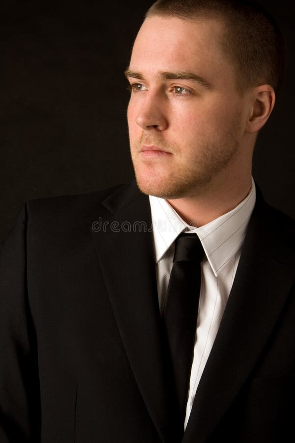 Portrait of a young businessman stock image
