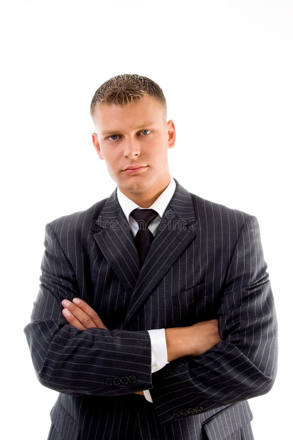 Portrait of young ceo with crossed arms